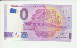 Billet Touristique  0 Euro  - CORDERIE ROYALE DE ROCHEFORT - UEJS - 2022-1 -  N° 298 - Andere & Zonder Classificatie