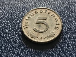 Münze Münzen Umlaufmünze Deutschland Deutsches Reich 5 Pfennig 1942 Münzzeichen A - 5 Reichspfennig