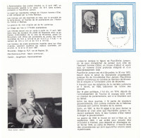 BELGIQUE     1967       N° 1414      Paul-Emile Janson   Oblitération 1er Jour (prévente) - Post Office Leaflets