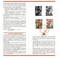 BELGIQUE     1967       N° 1425/26     Fondation Charles Plisnier   Oblitération 1er Jour (Prévente) - Post Office Leaflets