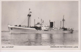 NETHERLANDS - Motor Ship MATRAM - RPPC - Baltimore PM 1953 To Breda - Tankers