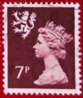 GRAN BRETAGNA 1977 MACHHIN QUEEN ELISABETH  SCOTLAND 7p - Used Stamps