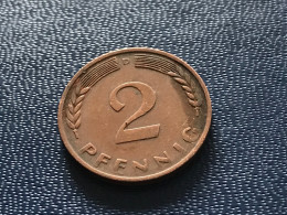 Münze Münzen Umlaufmünze Deutschland 2 Pfennig 1970 Münzzeichen D - 2 Pfennig