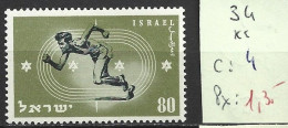 ISRAEL 34 ** Côte 4 € - Unused Stamps (without Tabs)