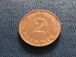 Münze Münzen Umlaufmünze Deutschland 2 Pfennig 1977 Münzzeichen J - 2 Pfennig