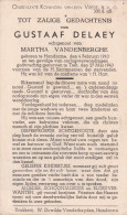 Oorlog 40 45 DELAEY Gustaaf X Vandenberghe Martha  ° Handzame 04.02.1910 + Tielt 27.05.1943 - Religion & Esotérisme