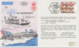 GB 1980, Special Flight By Air From HQ British Forces Post Office (BFPS 1687) To LONDON 80 By British Rail Hovercraft - Postwaardestukken