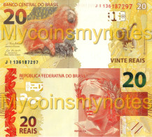 BRAZIL, 20 REAIS, 2021, Prefix JI, P-New (Not Yet In Catalog), New Signature, UNC - Brazil