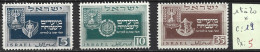 ISRAEL 18 à 20 * Côte 19 € - Unused Stamps (without Tabs)