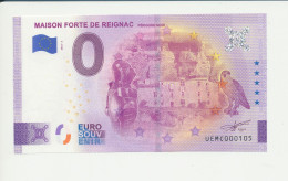 Billet Touristique  0 Euro  - MAISON FORTE DE REIGNAC PERIGORD NOIR - UEMC - 2022-3 -  N° 105 - Altri & Non Classificati
