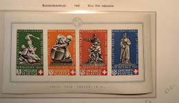 Pro Patria 1940 ZNr B12 Bundesfeierblock/bloc Fête Nationale MNH**/postfrisch  (Schweiz B.F 5 Souvenir Sheet Block - Nuevos