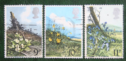 Wild Flowers Fleur Blumen (Mi 785-787) 1979 Used Gebruikt Oblitere ENGLAND GRANDE-BRETAGNE GB GREAT BRITAIN - Used Stamps