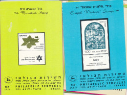 ISRAEL 1973 COMPLETE YEAR SET OF POSTAL SERVICE BULLETINS - MINT - Lettres & Documents