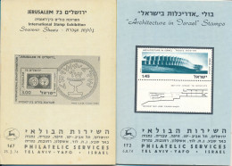 ISRAEL 1974 COMPLETE YEAR SET OF POSTAL SERVICE BULLETINS - MINT - Lettres & Documents