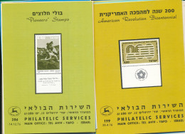 ISRAEL 1976 COMPLETE YEAR SET OF POSTAL SERVICE BULLETINS - MINT - Cartas & Documentos