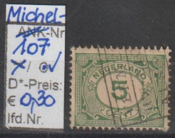 1921 - NIEDERLANDE - FM/DM "Ziffern Im Oval" 5 C Grün - O Gestempelt - S. Scan (107o Nl) - Used Stamps