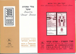 ISRAEL 1980 COMPLETE YEAR SET OF POSTAL SERVICE BULLETINS - MINT - Cartas & Documentos