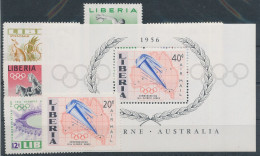 1956. Liberia - Olympics - Estate 1956: Melbourne