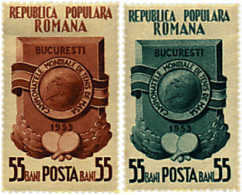 61858 MNH RUMANIA 1953 20 CAMPEONATOS DEL MUNDO DE TENIS MESA EN BUCAREST - Other & Unclassified