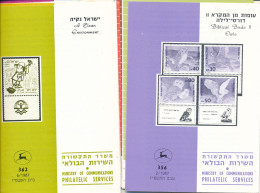ISRAEL 1987 COMPLETE YEAR SET OF POSTAL SERVICE BULLETINS - MINT - Cartas & Documentos
