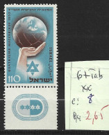 ISRAEL 67 ** Côte 8 € - Unused Stamps (with Tabs)