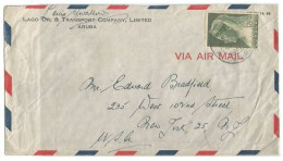 Curacao Commerce AirmailCV Aruba 18feb1948 With Queen C.12.5 Solo - Antilles
