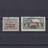 POLAND 1934, Sc# C11-C12,  Aviation, Oveprint Challenge 1934, Used - Used Stamps