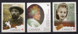 CANADA 2012 FAMOUS PEOPLE 3 STAMPS** - Famous Ladies