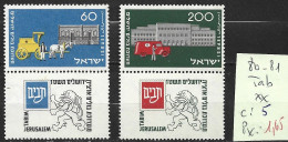 ISRAEL 80-81 ** Côte 5 € - Unused Stamps (with Tabs)