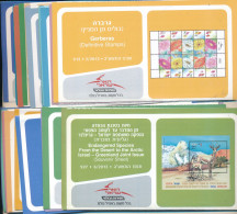 ISRAEL 2013 COMPLETE YEAR SET OF POSTAL SERVICE BULLETINS - MINT - Covers & Documents