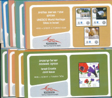 ISRAEL 2017 COMPLETE YEAR SET OF POSTAL SERVICE BULLETINS - MINT - Covers & Documents