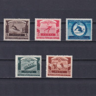 ROMANIA 1951, Sc# 768-772, World University Winter Games, MH - Unused Stamps