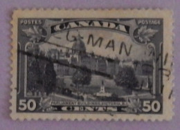 CANADA YT 188 OBLITÉRÉ "LE PARLEMENT A VICTORIA" ANNÉE 1935 - Oblitérés