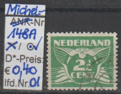 1924 - NIEDERLANDE - FM/DM "Fliegende Taube" 2 1/2 C Grün - O Gestempelt - S. Scan (148Ao 01-03 Nl) - Usati