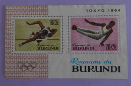 BURUNDI  YT BLOC 5 NEUF GOMME MAT "JEUX OLYMPIQUES DE TOKYO" ANNÉE 1964 - Ongebruikt