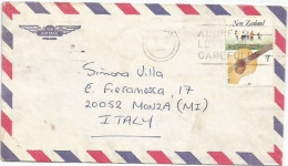 New Zealand AirmailCV 1985 With S1 Solo Franking ( Guitar + Musical Score ) - Briefe U. Dokumente