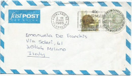 New Zealand AirmailCV 1989 With Kiwi S1 + C.40 - Lettres & Documents