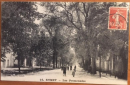 Cpa 24 EYMET, Les Promenades, Animée, éd Gillet, écrite En  1917 - Eymet