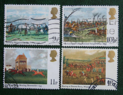 Horse Racing Pferde Paard Cheval (Mi 793-796) 1979 Used Gebruikt Oblitere ENGLAND GRANDE-BRETAGNE GB GREAT BRITAIN - Used Stamps