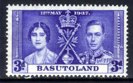Basutoland 1937 KGV1 3d Bright Blue Coronation Umm SG 17 ( D845 ) - 1933-1964 Crown Colony