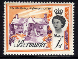 Bermuda 1962 - 68 QE2 1d The Old Rectory  St Georges  Umm SG 163 ( G406 ) - Bermudes