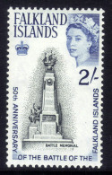 Falkland Islands 1964 QE2 2/-d Battle Memorial Umm SG 218 ( 1106 ) - Falkland