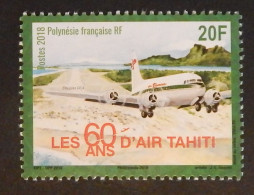 POLYNESIE FRANCAISE  YT 1177 NEUF**MNH "LES 60 ANS D'AIR HAITI" ANNÉE 2018 - Unused Stamps