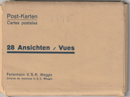 Pochette De 28 Cartes Format: 14,8 X 10,5  -  Ferienheim  V. S. K.  Weggis  - Colonie De Vacances U. S. C.  Weggis - Weggis