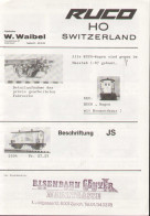 Catalogue RUCO SWITZERLAND 1979 HO 1:87 -  W. Walbel Zürich - Tedesco