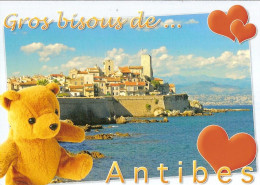 CPM - ALPES MARITIMES - GROS BISOUS D'ANTIBES - NOUNOURS - Antibes - Les Remparts