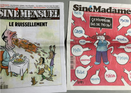 Sine Mensuel N°85 : Le Ruissellement (avril 2019) & Siné Madame N° 6 Le Journal Qui Ne Simule Pas (novembre 2019) - Andere & Zonder Classificatie