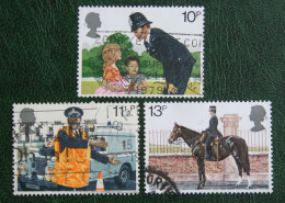 Police Work Bobby Pferd Horse Boat Shiff Mi 808-810 1979 Used Gebruikt Oblitere ENGLAND GRANDE-BRETAGNE GB GREAT BRITAIN - Used Stamps