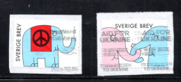 Sweden, Used, 2023, Greeting Stamps, On The Paper - Usati