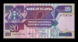 Uganda 20 Shillings 1987 Pick 29a Sc Unc - Oeganda